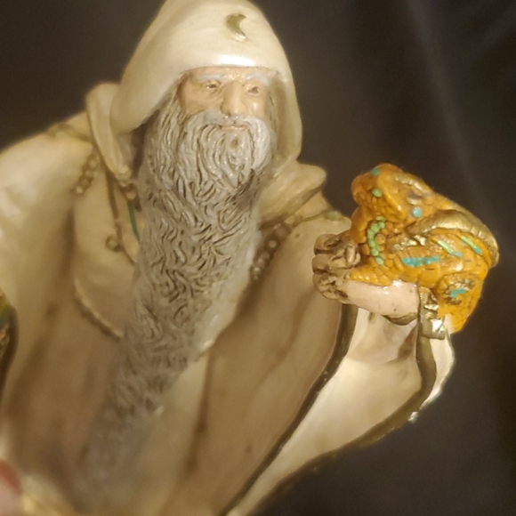 Wizard with baby dragon statuette 1986 Pena - Picture 6 of 9